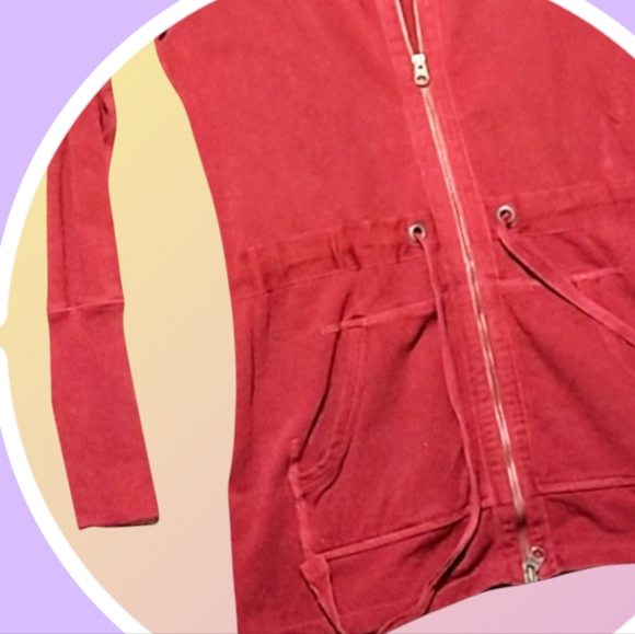 Gap XL Full Zip Hoodie w Pockets & Adjustable Drawstring Waist Double End Zipper - Picture 10 of 14